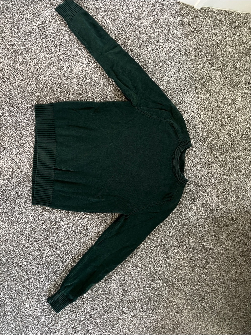 J. Crew Men's Forest Green Crewneck Sweater